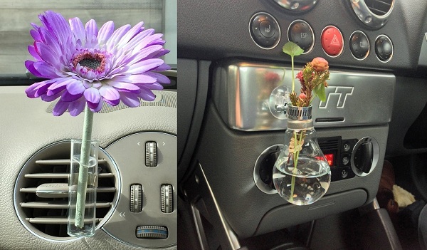 Настоящий цветок сможет жить в машине