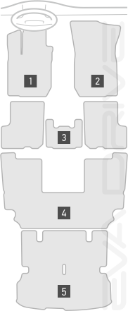 Схема расположения продукции для семиместного авто